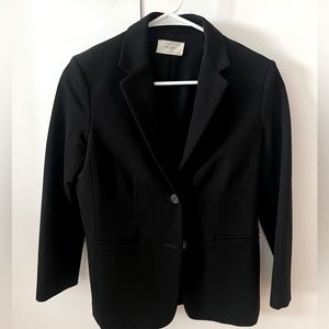The Row Black 3/4 Sleeve Blazer Schoolgirl